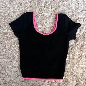 Black and Pink Women's Top